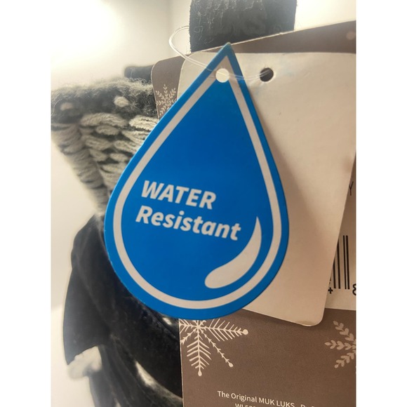 MUK LUKS Women's Nikki Boots - Blue Steel/Dark Gray - Size 7 - Mid Calf (V) - Picture 6 of 13